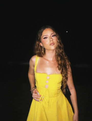 Cute A Line Strap Lace Yellow Satin Short Homecoming Dress Birthday Dress HZ1023